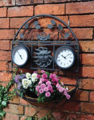 Bonnington Wall Clock With Thermometer