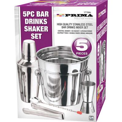 5 Piece Bar Mixer/Shaker Set