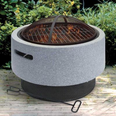 Round Fire bowl with BBQ Rack