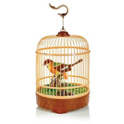 35CM Bird In Cage with Sound Control Function