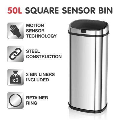 Morphy Richards 50 Litre Square Sensor Bin