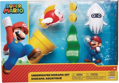 Jakks Super Mario Underwater 2.5″ Figure Diorama Play Set