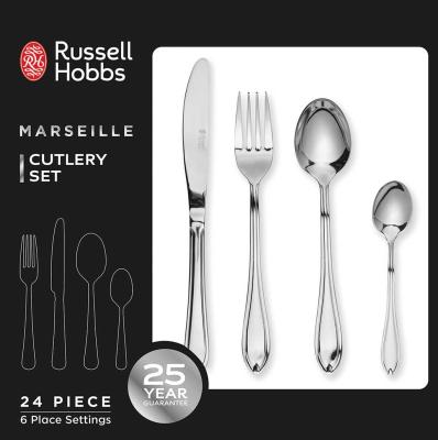 Russel Hobbs 24PCE Marseille Cutlery Set