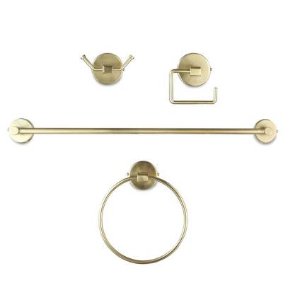 Our House 4 Piece Fittings Set - Brass