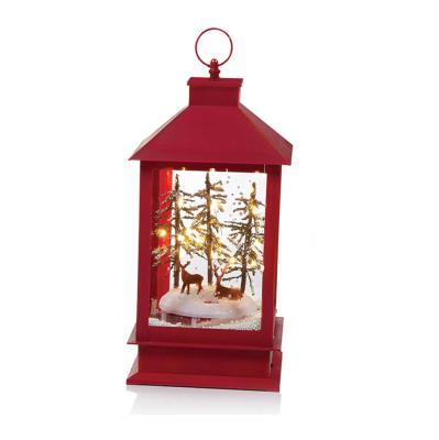 32cm Antique Red Snow Blowing Lantern