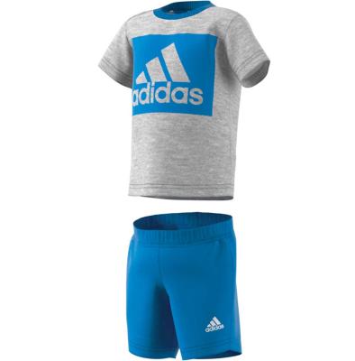 adidas Shorts & T-Shirt Set - Blue/Grey