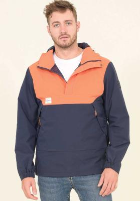 Brakeburn Pullover Jacket - Navy/Orange