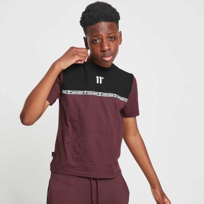 11 Degrees Taped T-Shirt - Red/Black