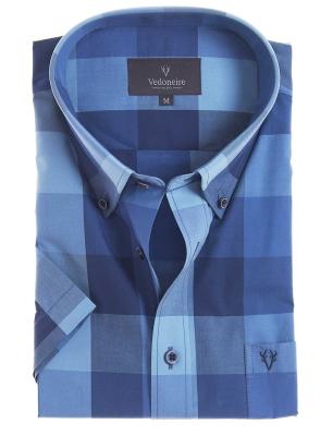Vedoneire Short Sleeve Check Shirt - Ocean Square