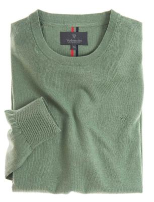 Vedoneire Cashmere Crew Knit - Hedge Green