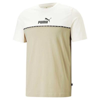 Puma Essentials Block Tape T-Shirt - Granola