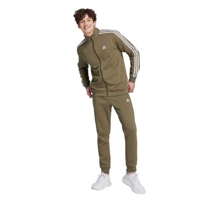 adidas 3-Stripe Fleece Suit - Khaki