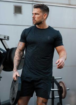 Gym King Debossed T-Shirt - Black