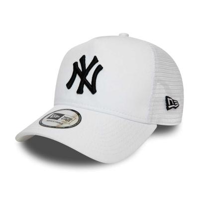 New Era NY Yankees Trucker Cap - White/Black