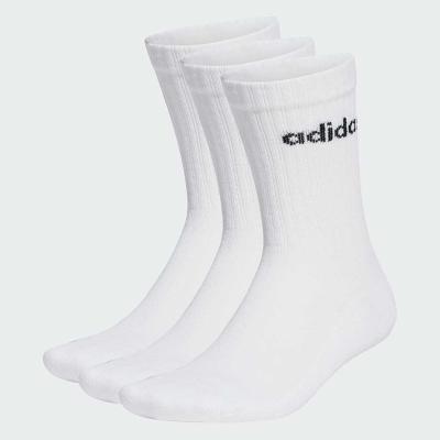 adidas 3-Stripe Linear Crew Socks - 3 Pack