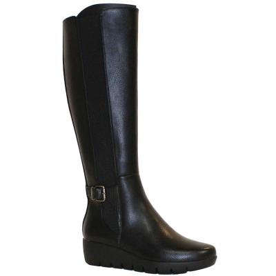 Susst Sherry Wedge Knee Boot - Black