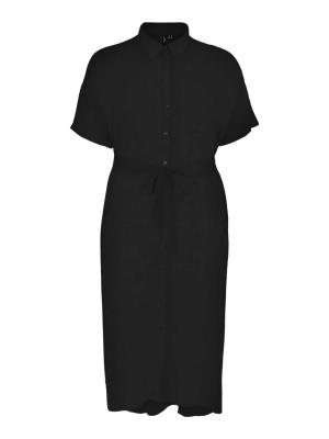 Vero Moda Enny Short Sleeve Shirt Dress - Black