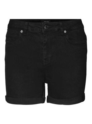 Vero Moda Luna Denim Shorts - Black