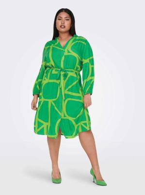 Only Carnewdenzia Shirt Dress - Green