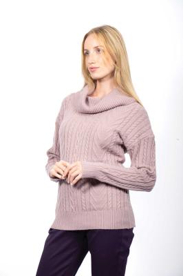 Jessica Graaf Cable Knitted Sweater - Mink