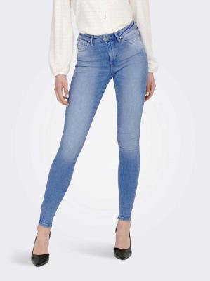 Only Power Push Up Skinny Jeans - Bright Blue Denim