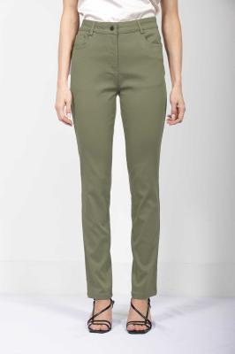 Jessica Graaf Full Length Pocket Pants - Khaki