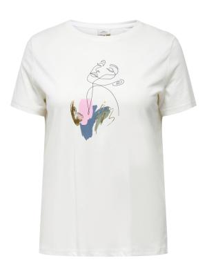 Only Cardiala Life T-Shirt - Cloud Dancer