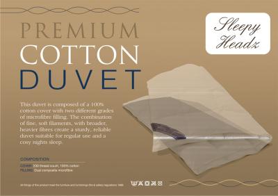Sleepy Headz Premium Cotton 13.5Tog Duvet