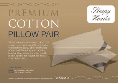 Premium Cotton Pillow Pair