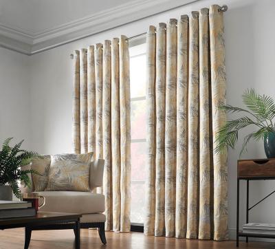  Reflection Fully Lined Curtain Ochre