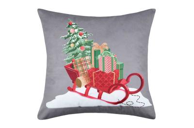 Santa Sleigh Filled Cushion 40x40cm