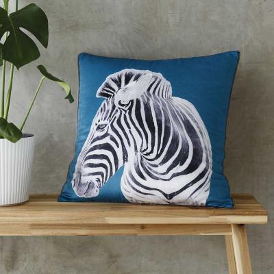Zebra Filled Cushion 22x22"