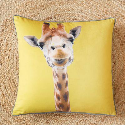 Giraffe Filled Cushion 22x22"
