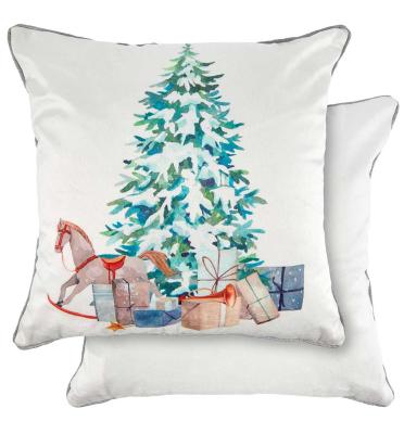 Printed Christmas Gifts Cushion Cover 17"x 17" - Multi