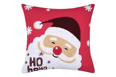 Christmas Santa HO HO HO Filled Cushion 18x18