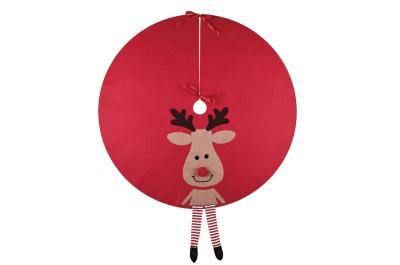 Christmas Tree Skirt Reindeer