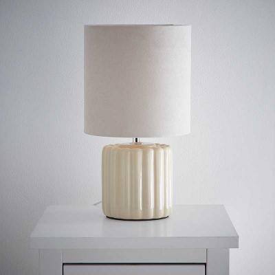 Zoe Ceramic Table Lamp - Cream