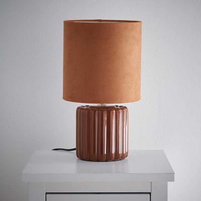 Zoe Ceramic Table Lamp - Chocolate