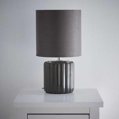 Zoe Ceramic Table Lamp - Grey
