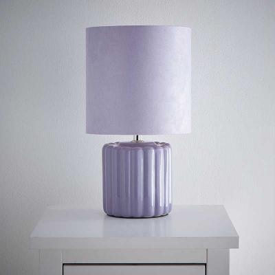 Zoe Ceramic Table Lamp - Lilac