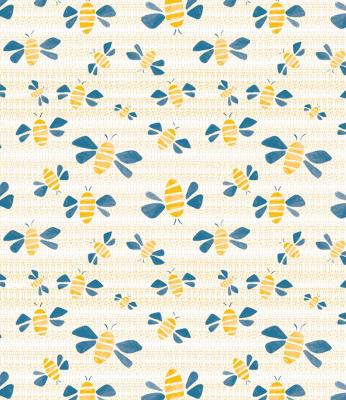 Let It Bee Table Cloth - Blue 140 X 180