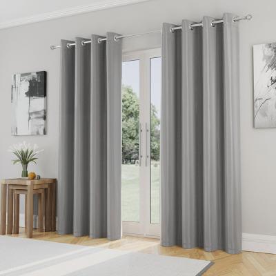 Supersoft Readymade Curtain - Grey