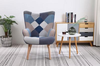 Taylor Chair Patchwork Blue