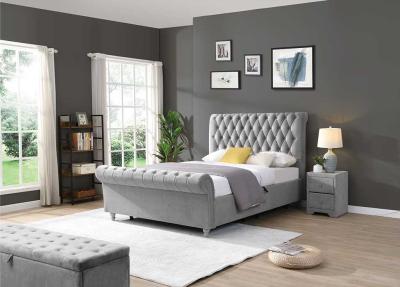 Kilkenny Gas-Lift Bed Silver