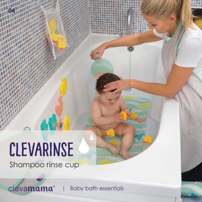 ClevaRinse Shampoo Rinse Cup 500 ml - Blue 