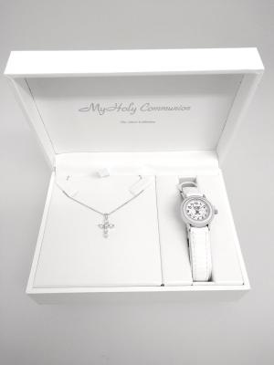 Communtion Watch & Silver Cross Set