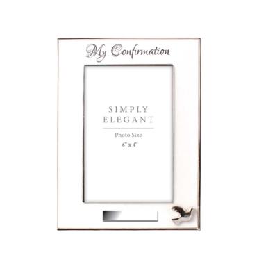 Confirmation Photo Frame Metal Silver Finish