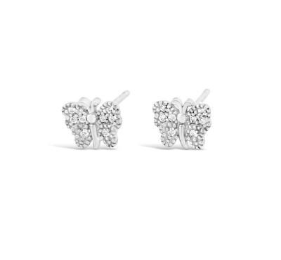 Azara Silver Butterfly Earrings
