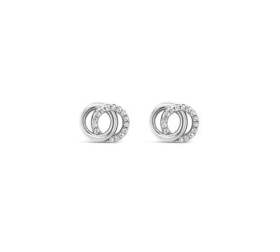 Absolute Interlocking Circles Earring - Sterling Silver