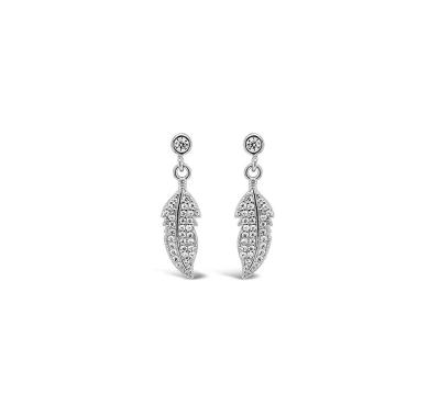 Absolute Feather Drop Earring - Sterling Silver 
